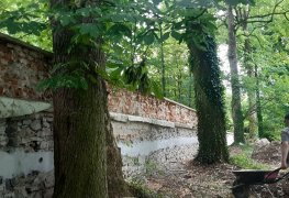 Sanace zámecké parkové zdi – zámek Vsetín.